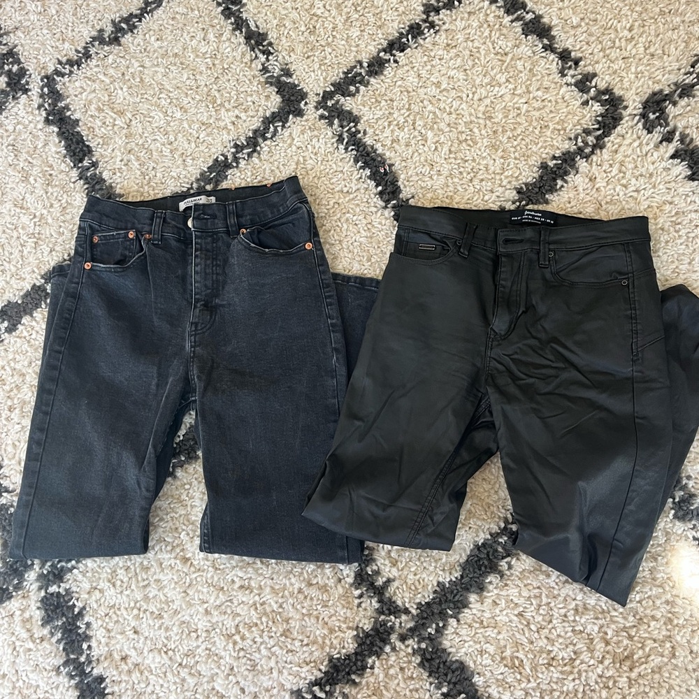 2 pairs of black pants - asos
